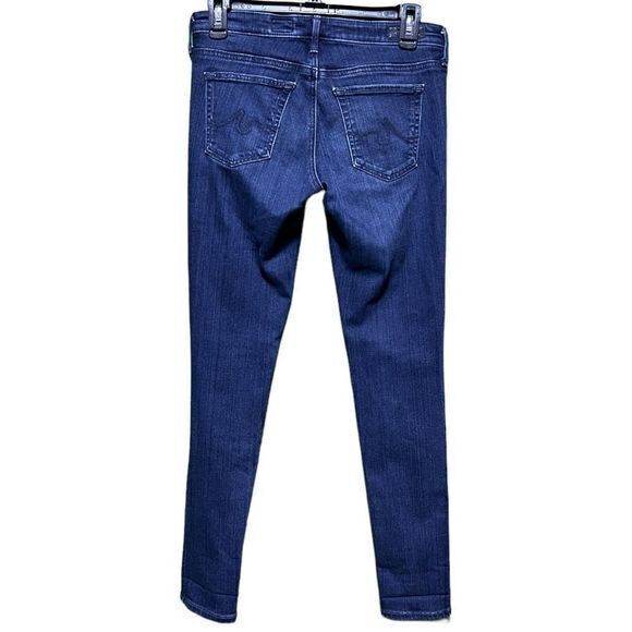 AG Adriano Goldschmied Size 27R Blue Wash Super Skinny Ankle Jeans - Picture 6 of 14